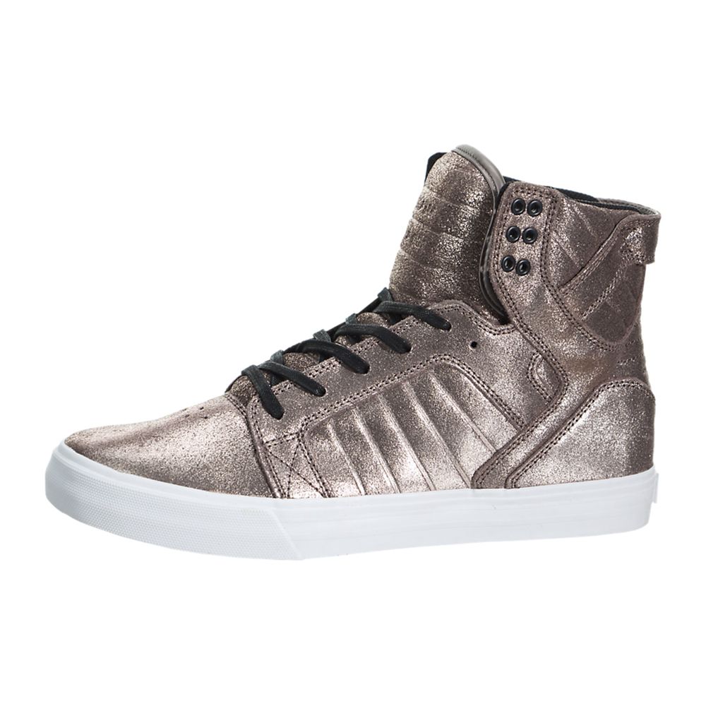 Baskets Montantes Supra SkyTop Or Rose Rose Gold Metallic/White Homme | GYB-27363660